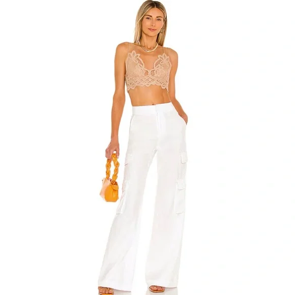 Free People FP One Adella Lace Bralette In Nude NWT